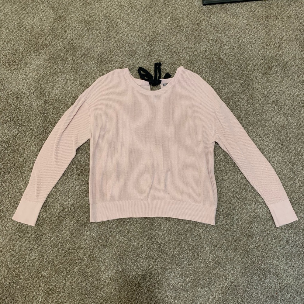 Falls Creek Light Pink Sweater with Tie